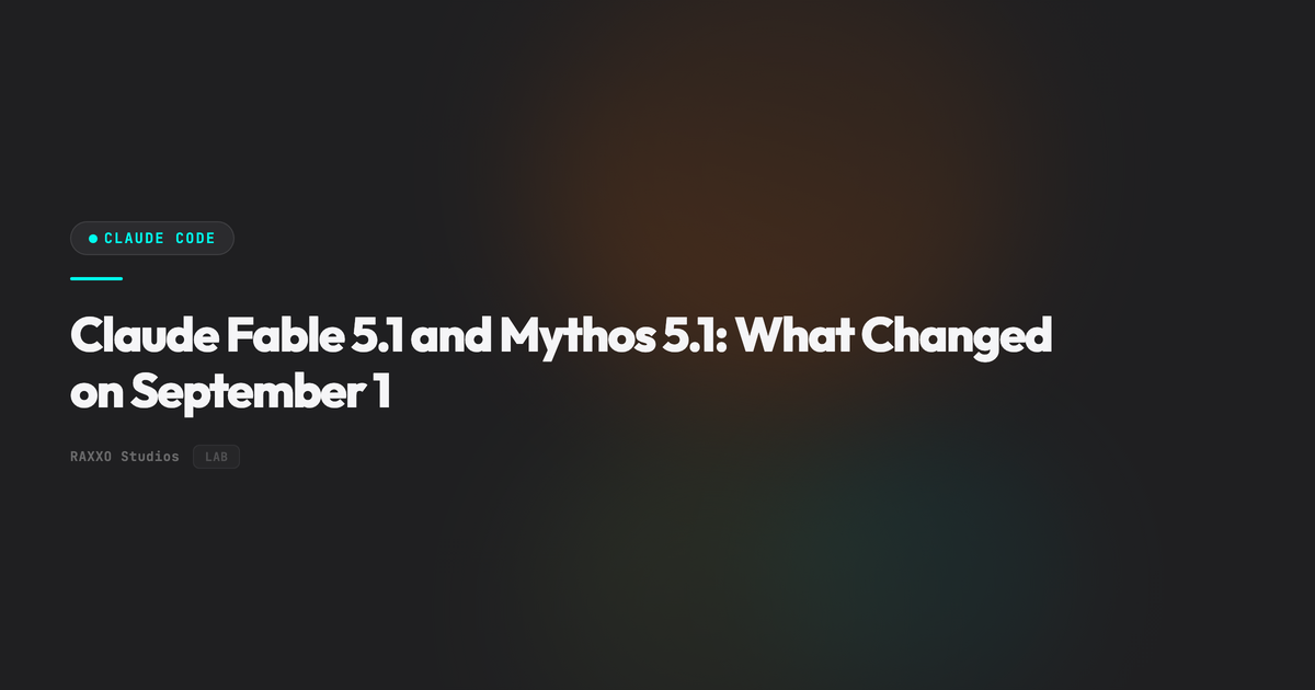 Claude Fable 5.1 and Mythos 5.1: What Changed on September 1