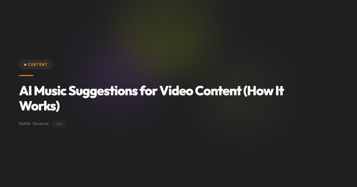 AI Music Suggestions for Video Content (How It Works)