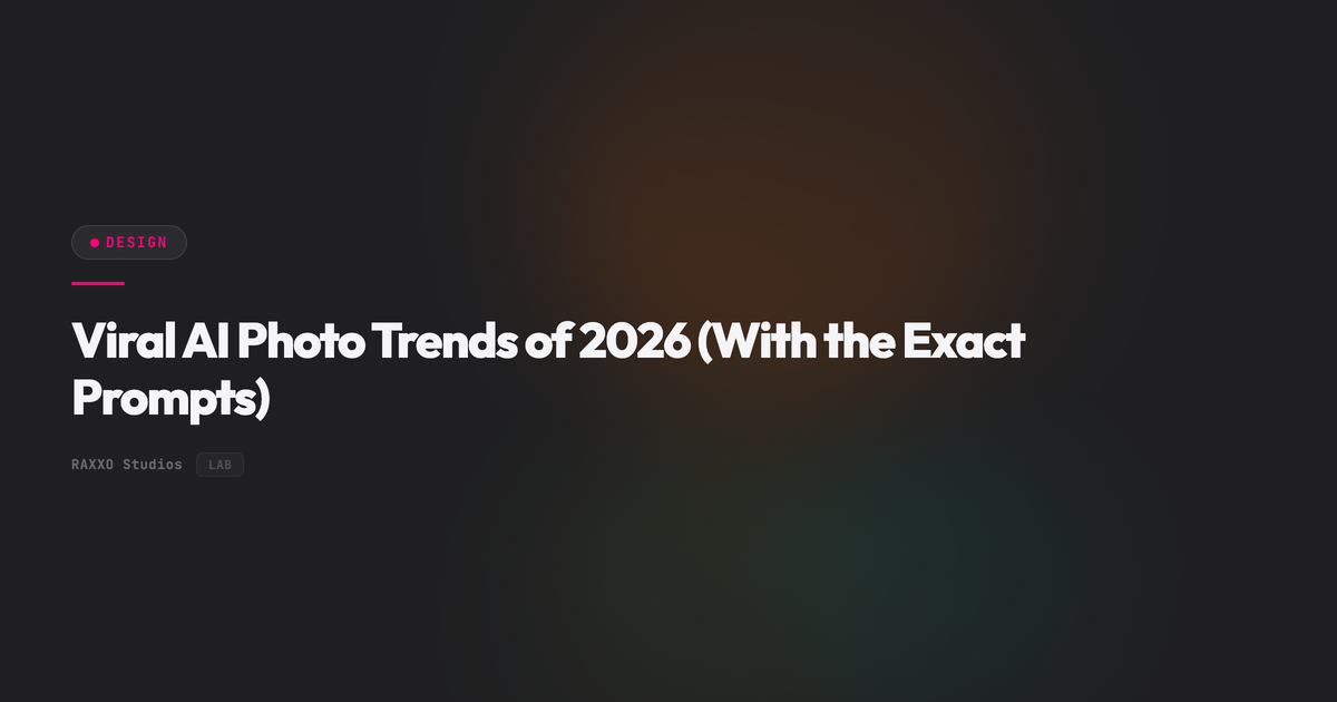Viral AI Photo Trends of 2026 (With the Exact Prompts)