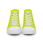 Men's High Top Canvas Shoes | Neon Lime