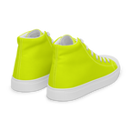 Men's High Top Canvas Shoes | Neon Lime