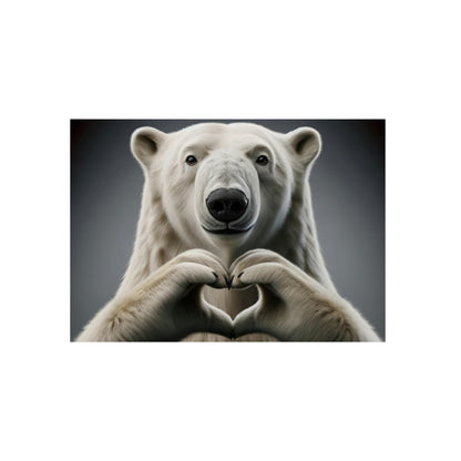Polar Bear's Arctic Love - Aluminum Composite Panel