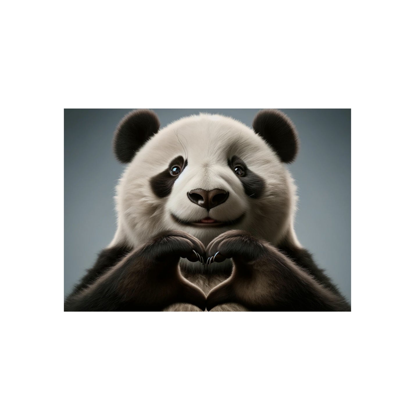 Panda's Gentle Love - Aluminum Composite Panel