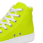 Men's High Top Canvas Shoes | Neon Lime