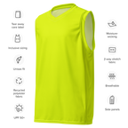 Recycled Basketball Jersey | Neon Lime
