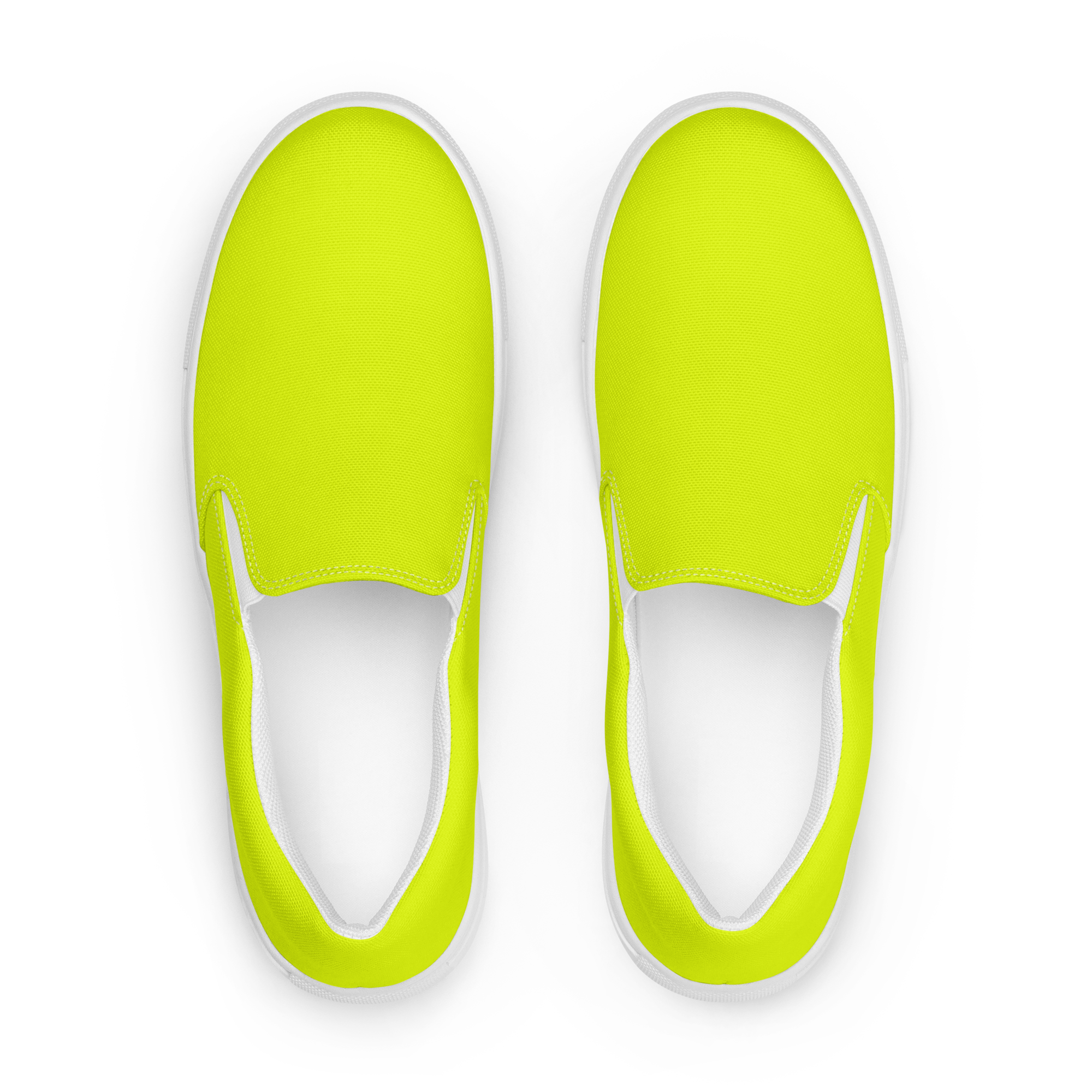 Men's Slip-On Canvas Shoes | Neon Lime