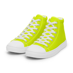 Men's High Top Canvas Shoes | Neon Lime