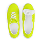 Men's Lace-Up Canvas Shoes | Neon Lime