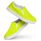 Men's Slip-On Canvas Shoes | Neon Lime
