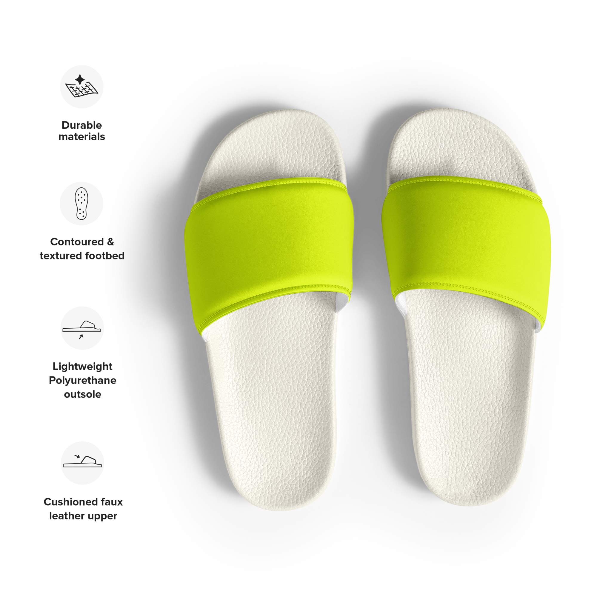 Women's Slides | Neon Lime