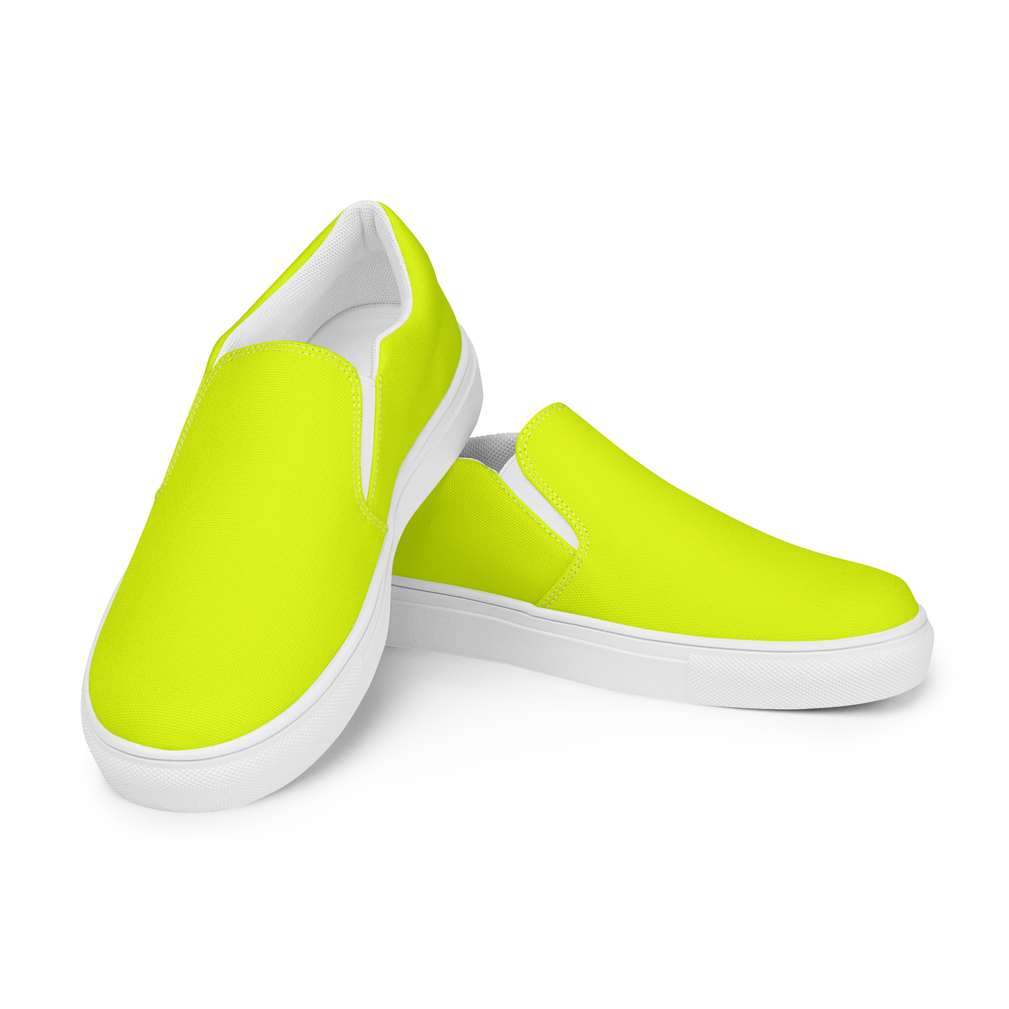Women's Slip-On Canvas Shoes | Neon Lime