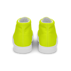 Men's High Top Canvas Shoes | Neon Lime