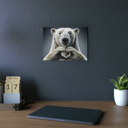 Polar Bear's Arctic Love - Aluminum Composite Panel