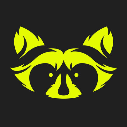 Green Logo Eco Hoodie - Raccoon Collection