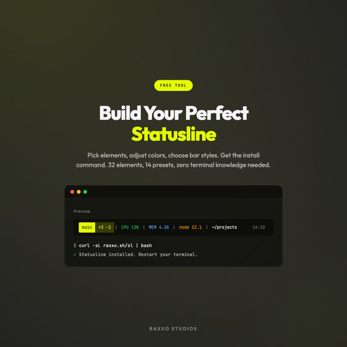 Statusline Builder - statusline hero 