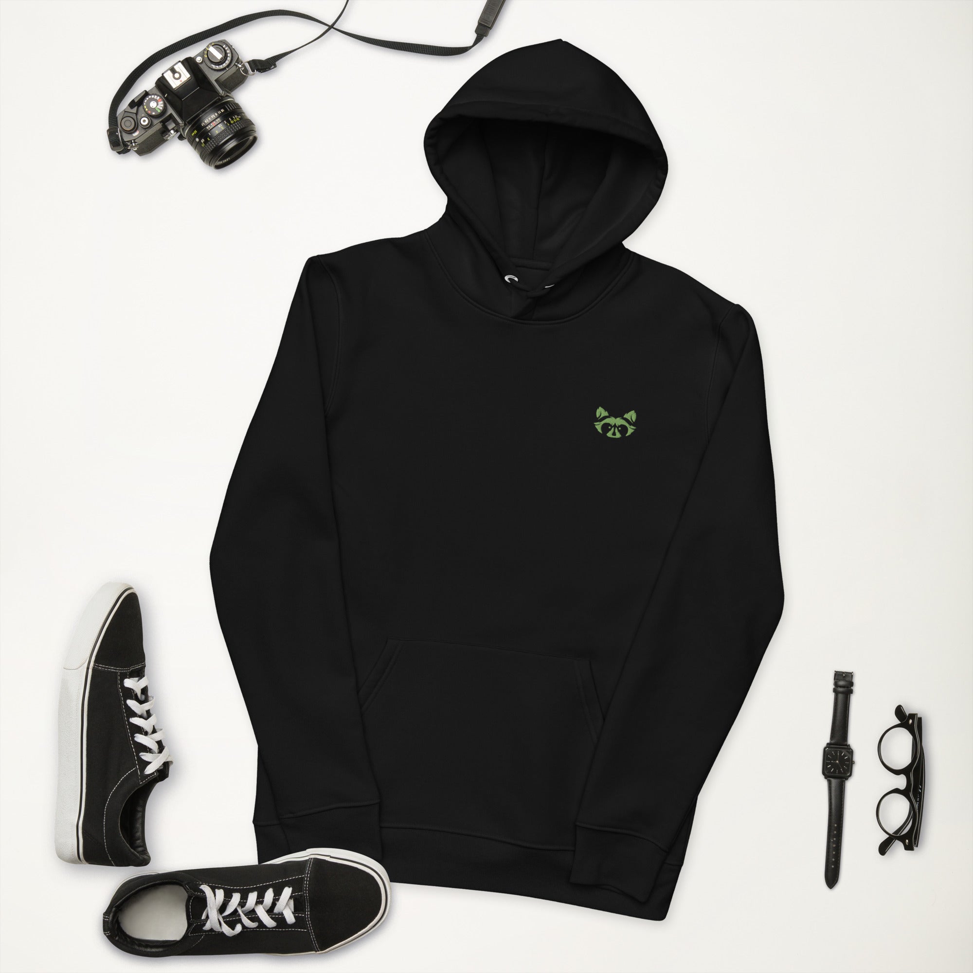 Green Logo Eco Hoodie - RAXXO Originals