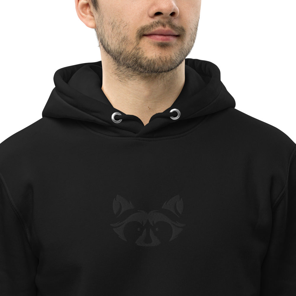 Muted Black Hoodie - Raccoon Collection